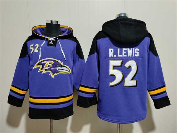 Men's Baltimore Ravens #52 Ray Lewis Ageless Must-Have Lace-Up Pullover Hoodie,We sell and wholesale Men's Baltimore Ravens #52 Ray Lewis Ageless Must-Have Lace-Up Pullover Hoodie on line form chian!
